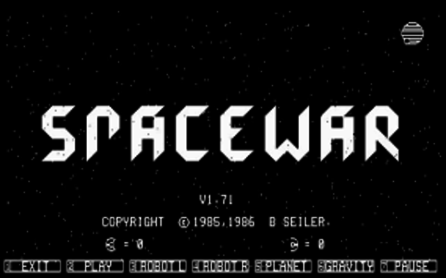 Spacewar Computer Game