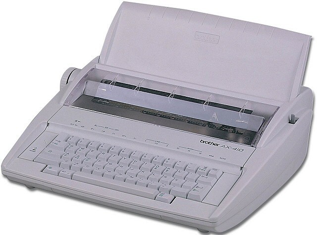 áquina de escribir eléctrica.