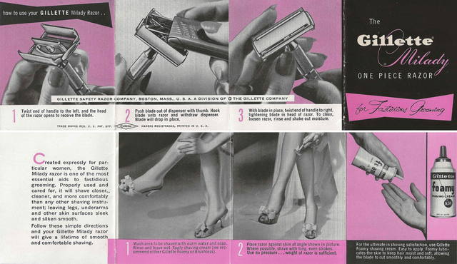 The first womens razor came out