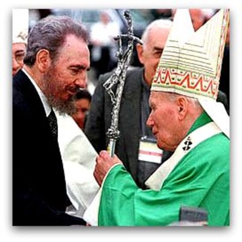 Pope John Paul II visits Cuba