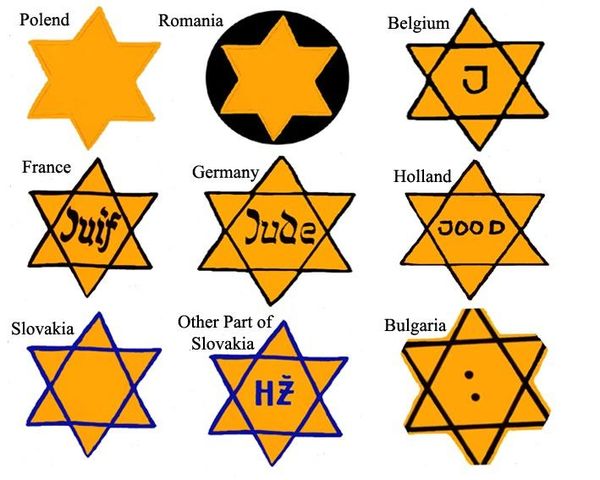 Jews in German-occupied Poland are forced to wear an arm band or yellow star