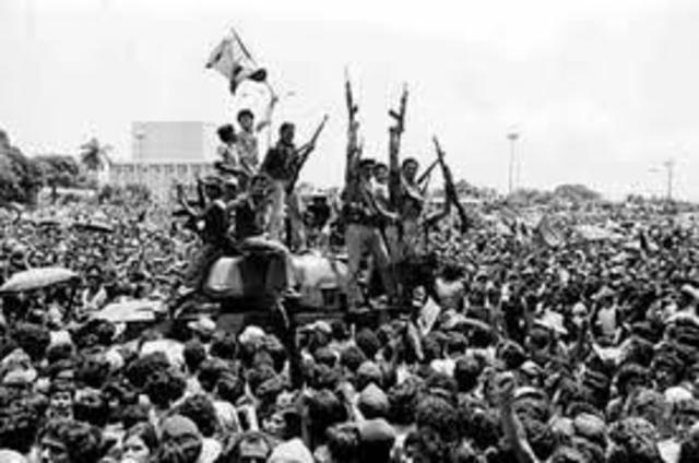 Triunfa la Revolucion Sandinista de Liberacion Nacional