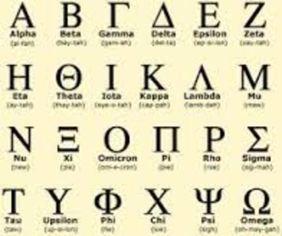 Creación del alfabeto griego