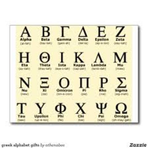 Los griegos inventaron su alfabeto