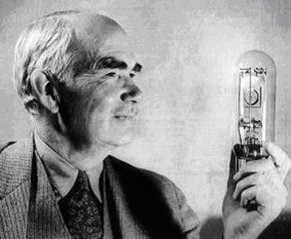 Lee DeForest invents the Triode Vacuum Tube which led to amplification of electrical signals.