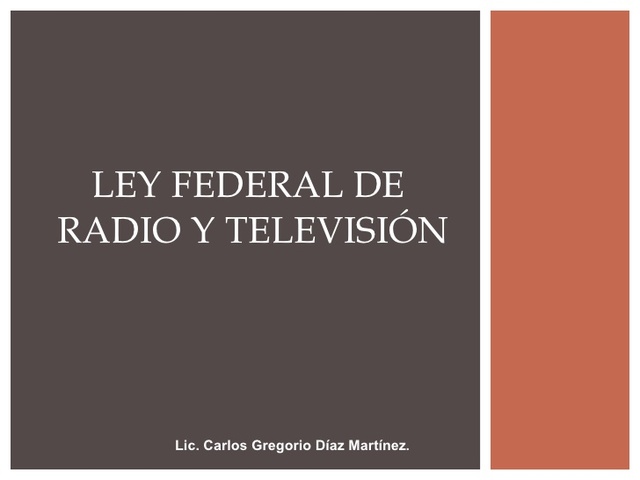Ley de radio y televiòn