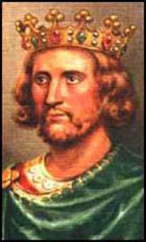 Henry III, aged 9,  became king