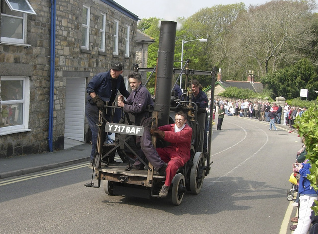 First motorized passenger carrying vehicle
