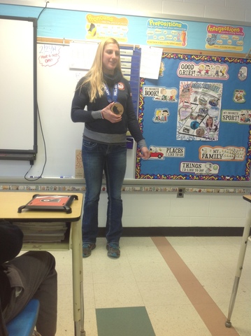 Meeting an Olympic bronze meteal bob sleader