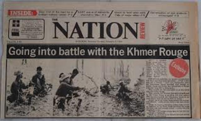 the Cambodian military launched operations agaist the khmer rouge