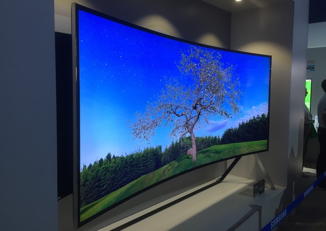 The invention of curved flat TV screens are created