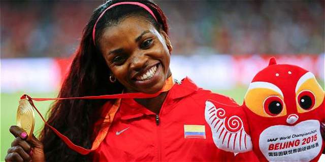 Campeona Mundial de Atletismo Catherine Ibargüen