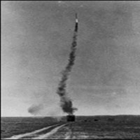 First Liquid Propelled Rocket Launched