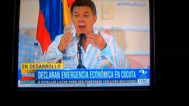 Santos decreta emergencia económica en Cúcuta