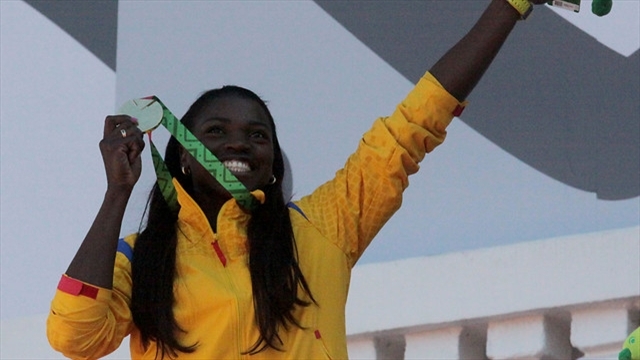 Caterine Ibargüen gana el oro del salto triple en los Centroamericanos