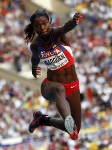 Catherine Ibargüen Oro en los mundiales de Atletismo
