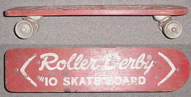 "Roller Derby" Produces Skateboard with metal wheels