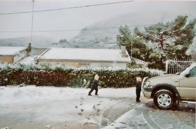 EN MI CAMPO CON NIEVE