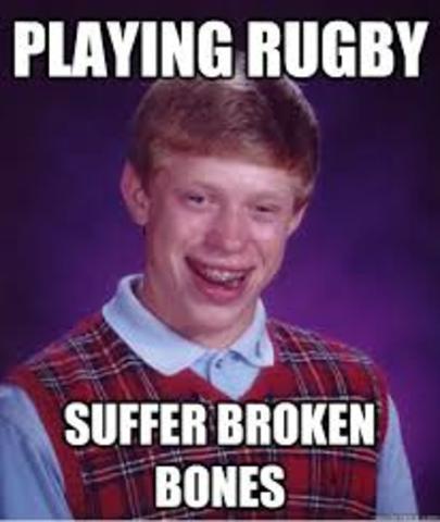 se rompió mi primer hueso