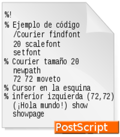 Aparece por primera vez Postscrip