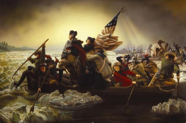 Washington crossed the Delaware River