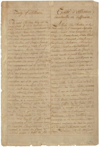 Treaty of Alliance With France Is Signed
