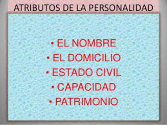 ATRIBUTOS DE LA PERSONALIDAD