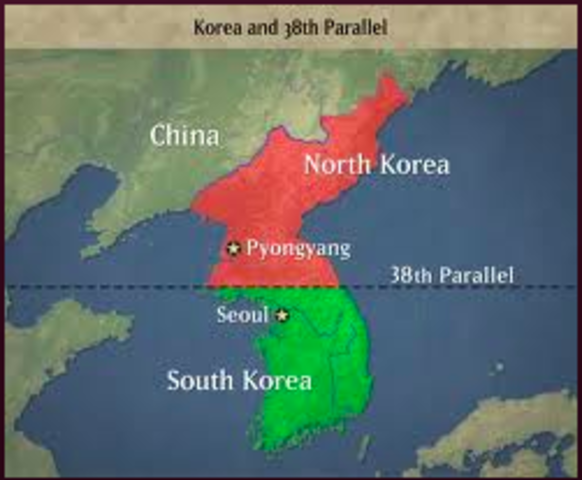 Korea Splits at the 38th Parallel