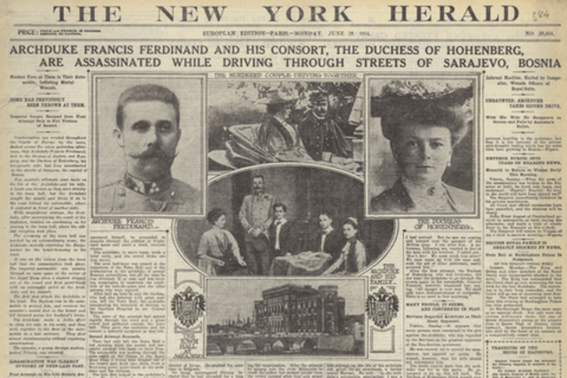 The Archduke and Archduchess were assassinated