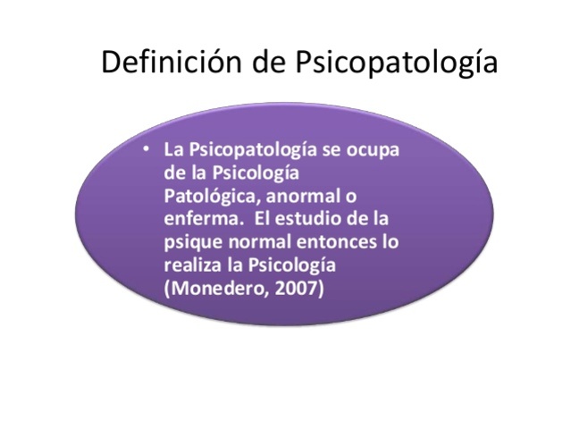 La Psicopatologia y la Psicologia!!!