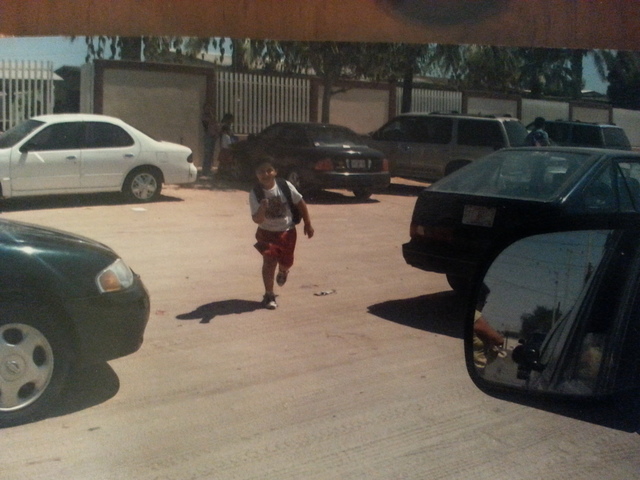 saliendo de la escuela