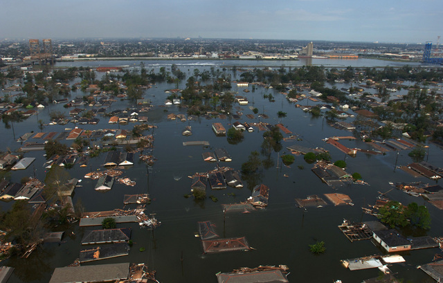 Hurricane Katrina devastates New Orleans
