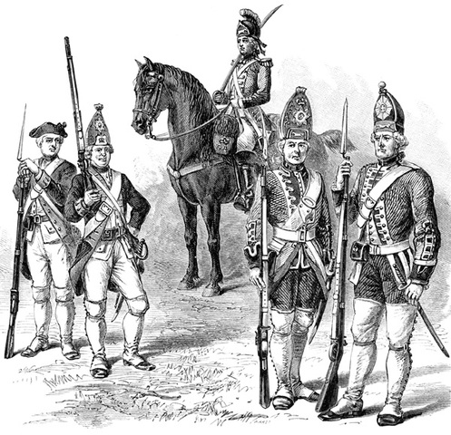 18,000 Hessians arrive in New York