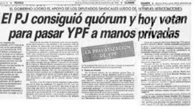 Sanción de la Ley 24.145