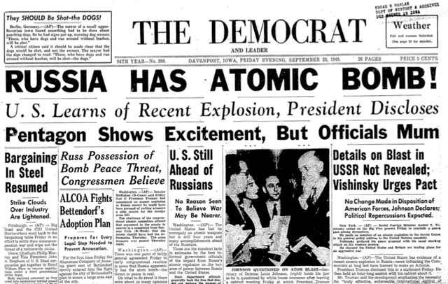 Soviet Union 1st atomic bomb