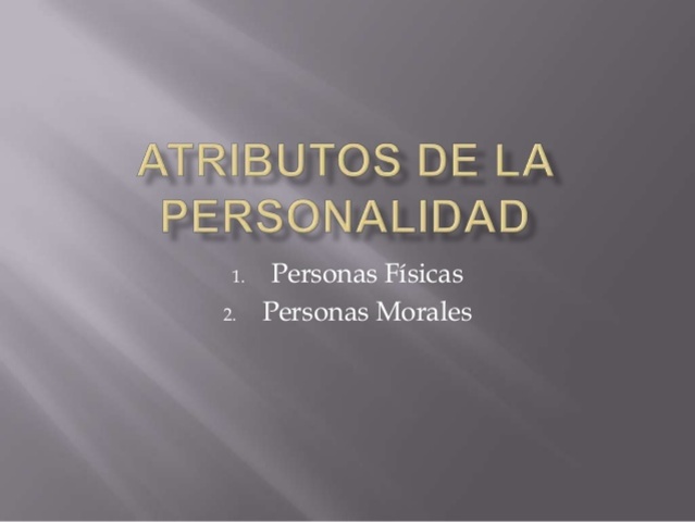 Atributos de las personas morales