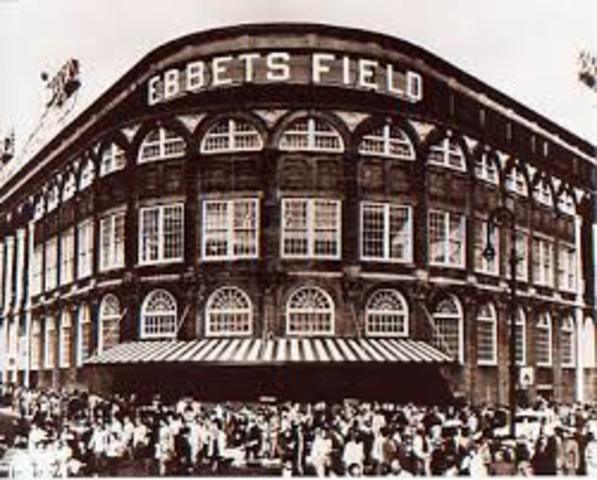 Ebbets Field Opens