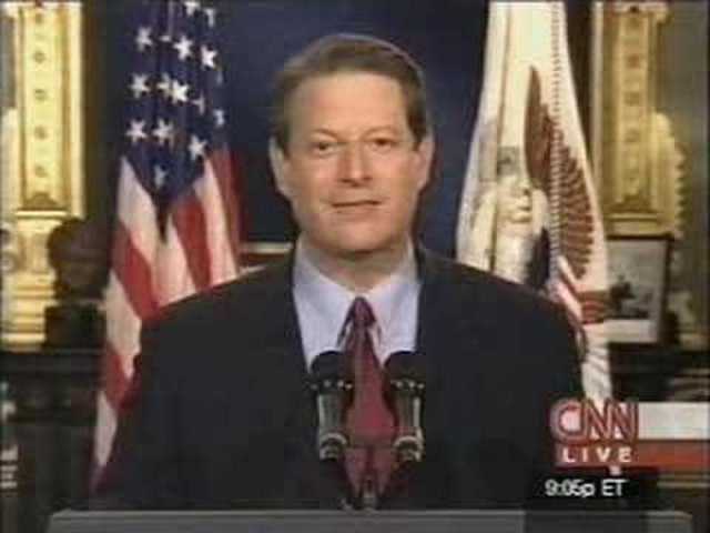 Al Gore concedes presidential election