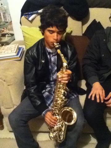 regalo de navidad un saxofon