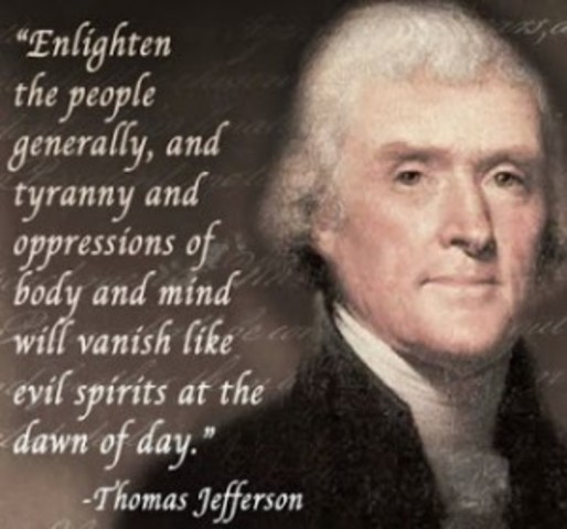 #1 MOST IMPORTANT Thomas Jefferson pushes for educational reform
