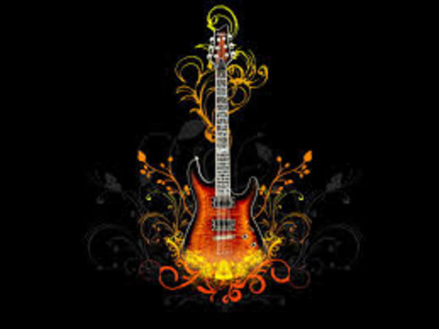 electric guitar became popular