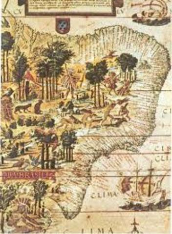 Conquista do território pelos portugueses em 1500