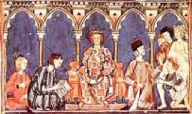 Alfonso X El Sabio es nombrado Rey de León y de Castilla.