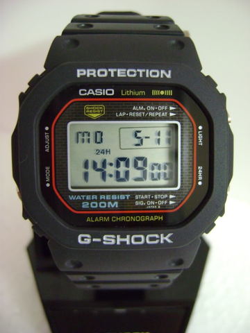The first G-Shock was made in the 1983 Casio DW-5000C designed by an engineer working for Casio named Kikuo Ibe,