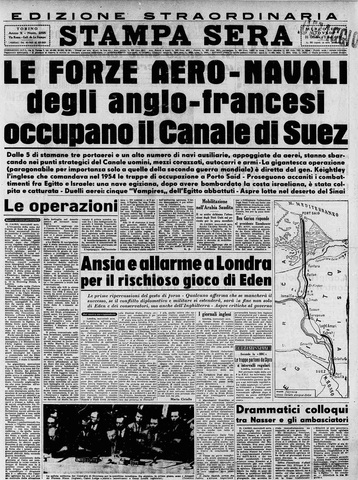 Nazionalizzazione del canale di Suez e crisi di Suez