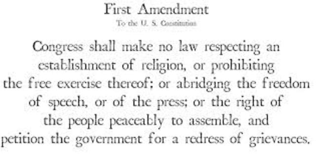 Amendment 1