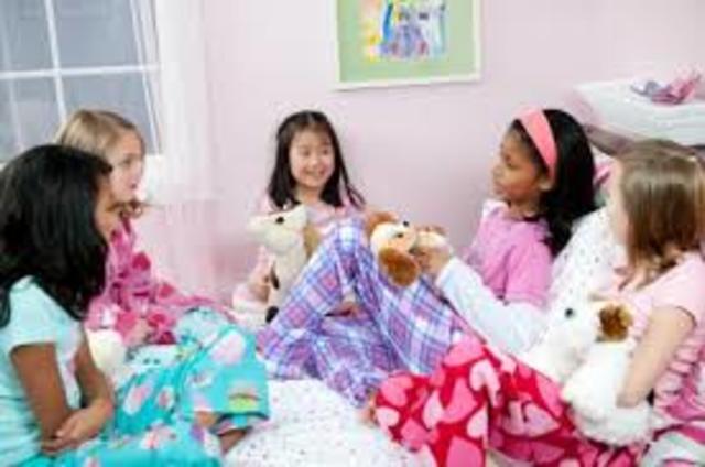 Had my first sleepover