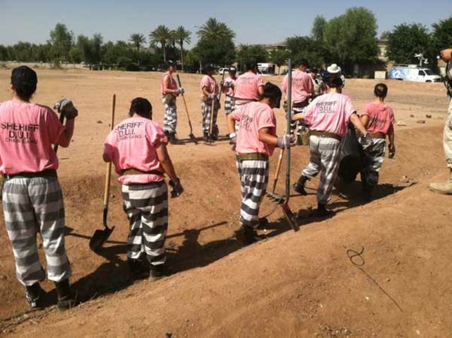 Sheriff Joe reintroduces the chain gang