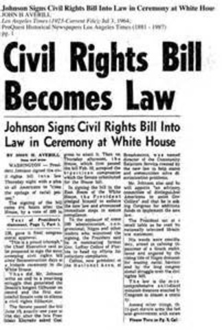 Civil right Bill most important # 4