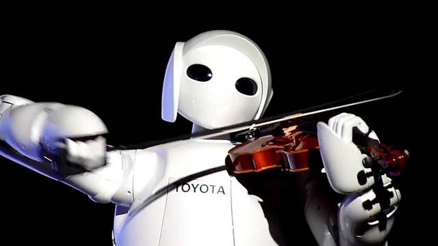 Toyota violin-playing robot